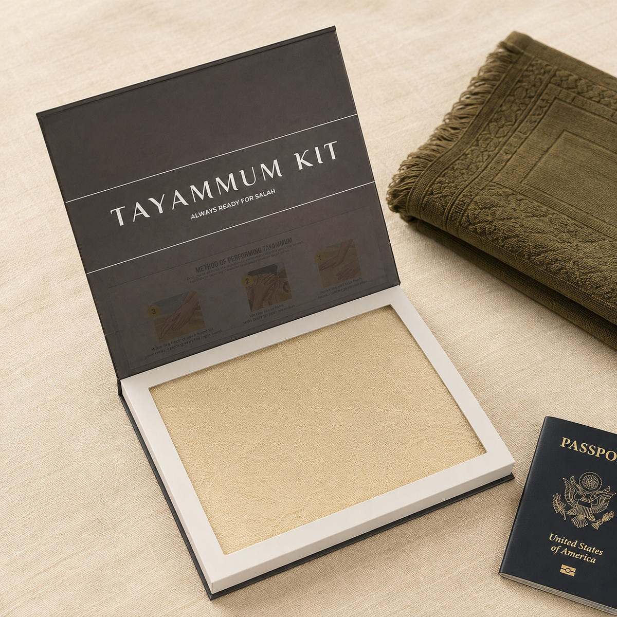 Premium Tayammum Kit - Pure & Portable Clay Pad